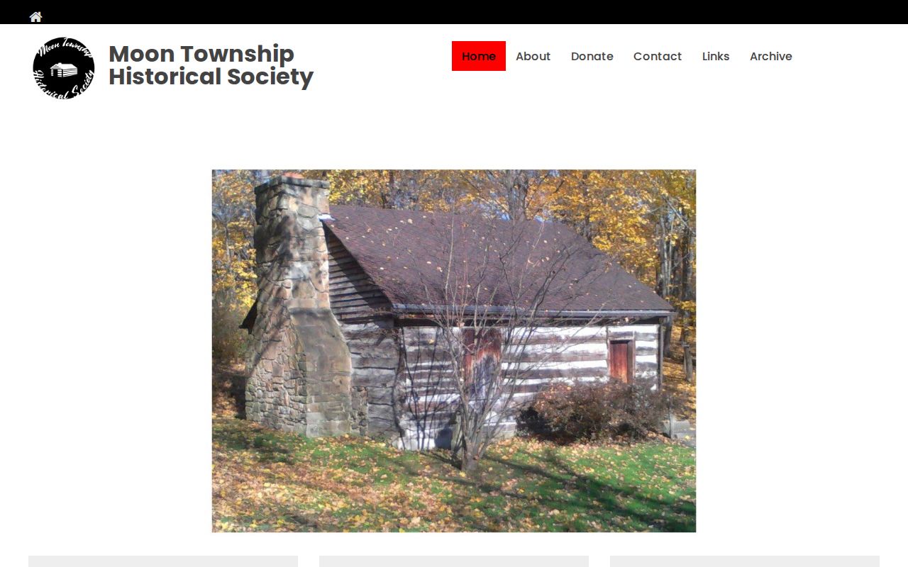 Moon Township city directory family-history context at the Historical Society repository